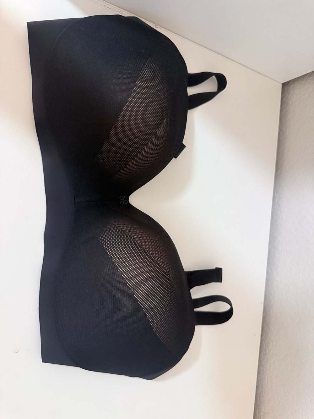 Honeylove Bra Size 36DD(E) Black Strapless Mesh Contour Support